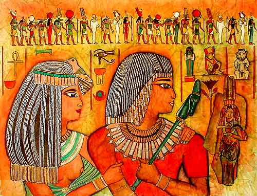 Amenophis und Ehefrau Mai