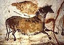 Felsbild aus der H&ouml;hle von Lascaux, Frankreich