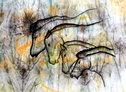 Urpferde, H&ouml;hle von Chauvet