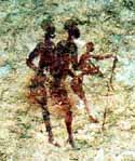 Felsbildfiguren aus Tassili N' Ajjer, S&uuml;d-Algerien