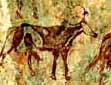 Felsbild aus Tassili N' Ajjer, Südalgerien, Rinderperiode